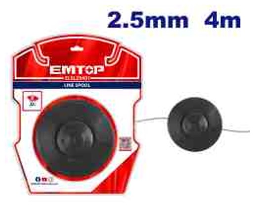 Line Spool 2.5mm Diameter 4m Length for Multiple Gasoline Grass Trimmer Models Double Blister